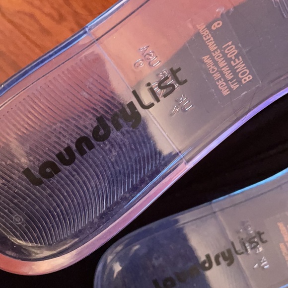 Clear jelly rhinestone bow sandals size 9 - Picture 3 of 6